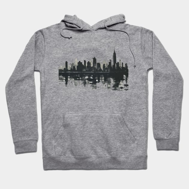 Cityscape Hoodie by Bee's Pickled Art